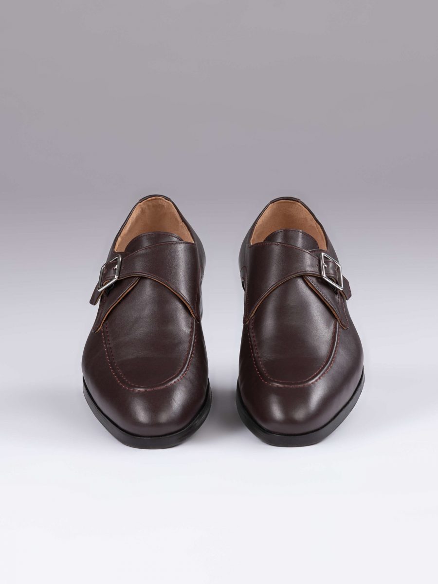 Pantofi single monk maro