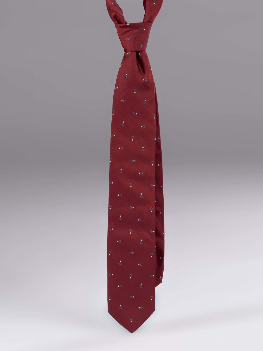 Cravata matase cu model visinie